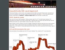 Tablet Screenshot of exmouthexodus.co.uk
